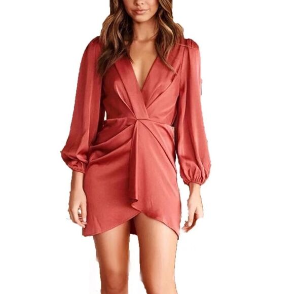 Saints and Secrets mini dress vneck womans small - Picture 1 of 10
